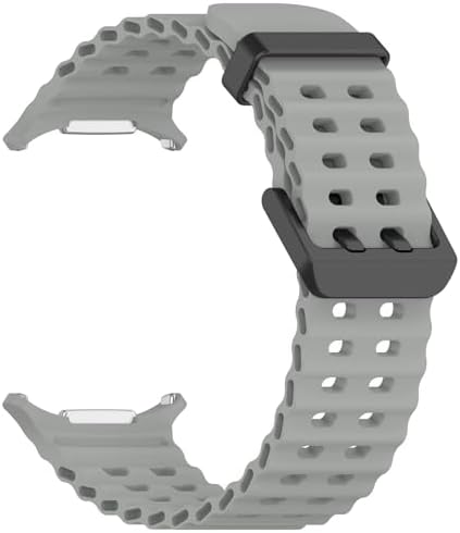 EANWireless Compatible for Samsung Galaxy Watch 7 Ultra Band 47mm, Soft Ocean Silicone Sport Strap Women Men Replacement Accessory Fit for Samsung Galaxy Watch Ultra Band