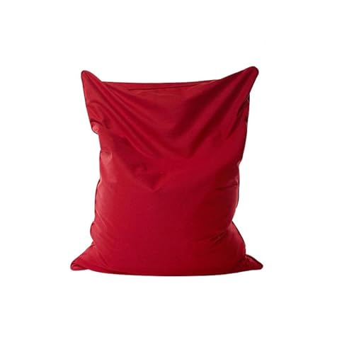 Listado de Puffs pera del mes. 44 PRIOKNIKO Puffs Pera Bolsa De Frijol Perezoso Sofá Cubierta Individual Dormitorio Arena Chaqueta Sin Forro 130X160Cm Rojo (Sin Relleno)