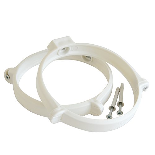 La ventilation stv2125b nr. 2 étriers Tuyau avec vis et chevilles pour tuyau aération canalisée, diamètre 125 mm Cover