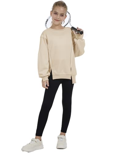 Sweatshirts For Teen Girls Trendy Crewneck Oversized Kids Tops Long Sleeve Cute Fall Clothes4