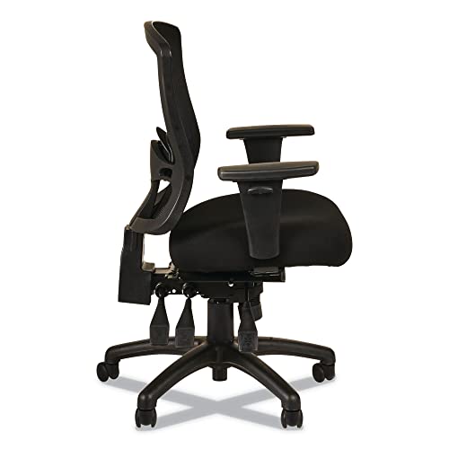 Alera Aleet4217 Etros Series Multifunction 275 Lbs. Capacity Mid-Back Chair With Seat Slide - Black #TOP4