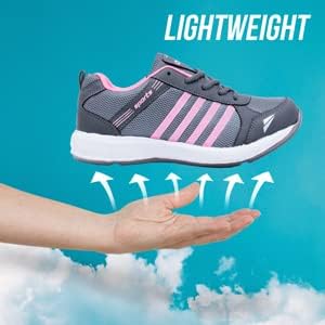 ASIAN Women's Fashion-13 Sports Running,Walking & Gym Shoes for Eva Sole Casual Sneaker Lightweight Lace-Up Shoes for Girl's