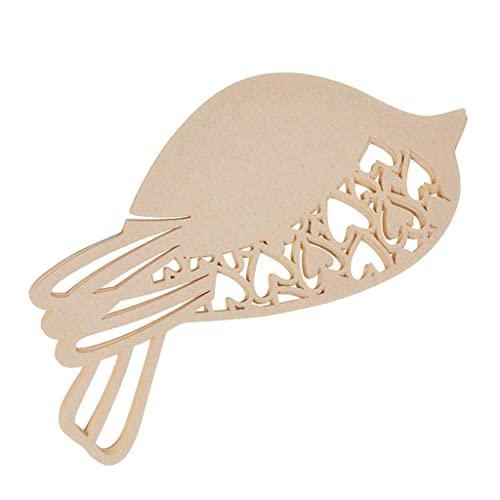 Générique 50pcs Nom Marque Place Oiseaux Creusé en Papier Déco Verre Anniversaire Décoration Table