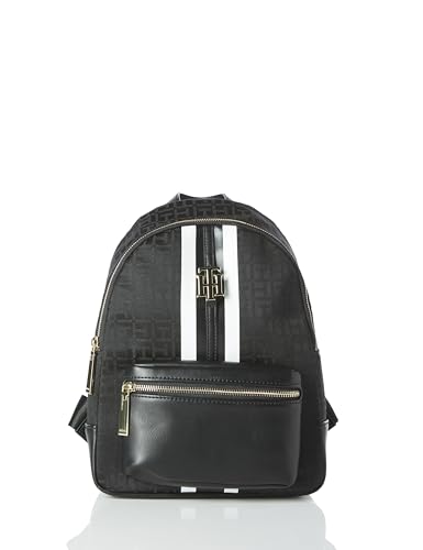 Tommy Hilfiger Mochila Jaden Plus, cor preta, Tonal, preto, One Size