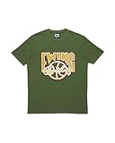 PATRICK EWING Athletics Heavyweight Embroidered Logo T-Shirt with Iconic Number 33 Green/Desert; Size 2X-Large