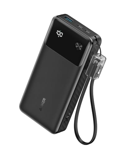 Anker Power Bank 20000 mAh with 3-Port 30W Max PD Fast Charge, Co...