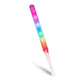Royal Catering Bastone LED Zucchero Filato Bastoncini Luminosi RCBL-LEDSB (100 Pezzi, 7 Modalit?,...