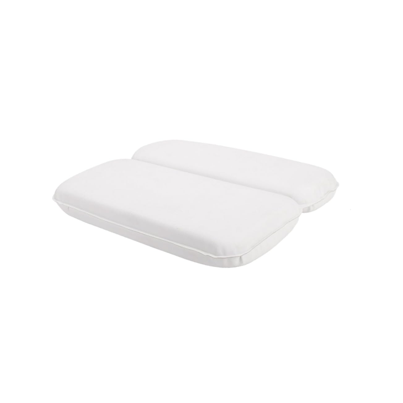 Happyyami Cuscino Bagno PU con Ventosa per Cervicale Poggiatesta Ergonomico per e Spa Bianco