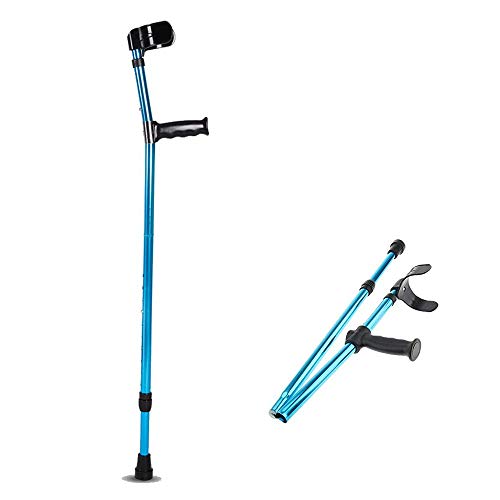 Buy Adjustable Folding Metal Walking Cane Elbow Walking Stick for The