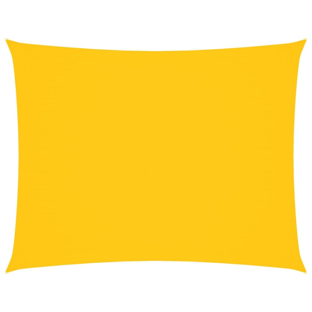 Voile d'ombrage jaune 4x5 m pour ombrager une terrasse ou un grand balcon en été