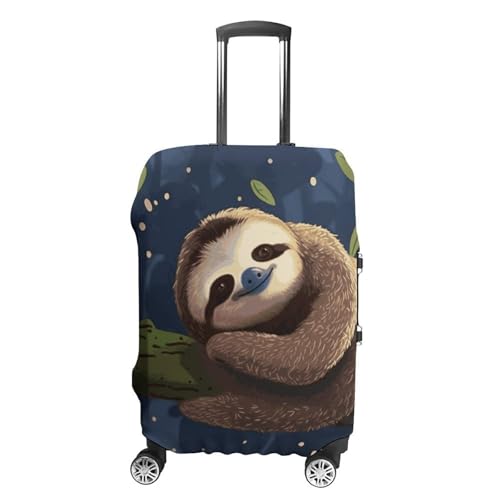 Sloth Lazy Travel Luggage Cover Anti-scratch Suitcase Cover Elastic Suitcase Protective Cover Fits 19-32 Inch Luggage M