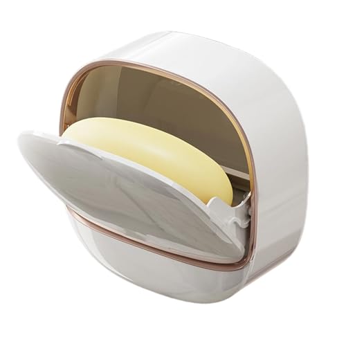 Jabonera – Estante montado en la pared con bandeja de drenaje, caja de jabón de viaje, soporte para baño | Contenedor portátil para ducha | Soporte impermeable para platos – Fregadero de cocina, hogar