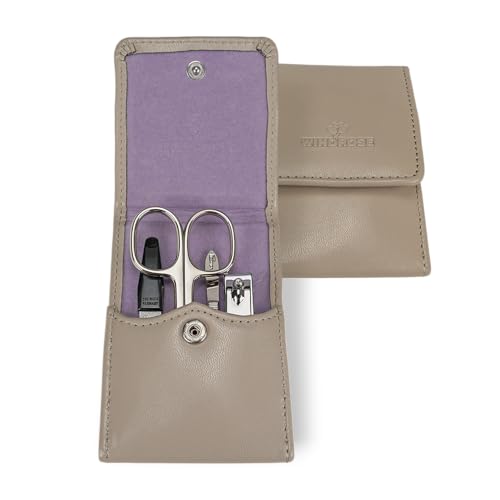 Set manucure en laine mérinos beige WINDROSE Merino Moda pour le soin des ongles au quotidien