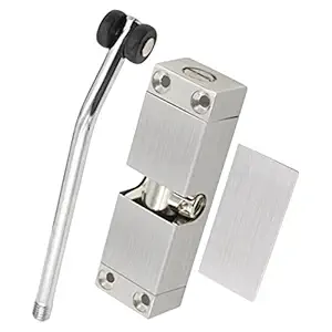 Pinakine Stainless Steel Spring Door Closer Automatic Adjustable Self Closing Silver