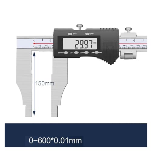 Calibrador digital de garra extendida 0-600 mm miniatura 2