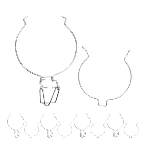 BESPORTBLE 5PCS Stainless Steel Airtight Container Wire Clamp Replacement Clip Lids for Glass Mason Jars Over Easy Install Sealing Buckle for Kitchen Storage and Canning