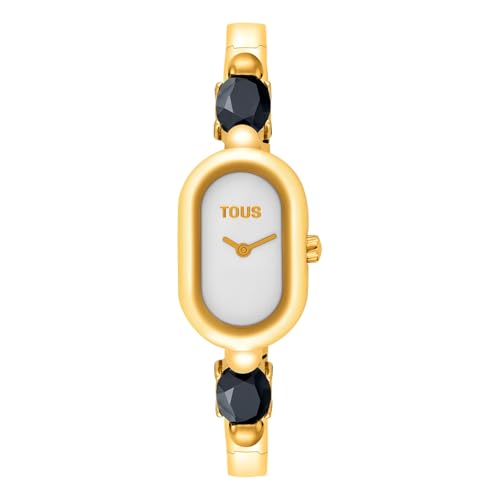 TOUS Reloj analógico con Brazalete de Acero IPG Dorado y Onix Color Ref: 3000138600