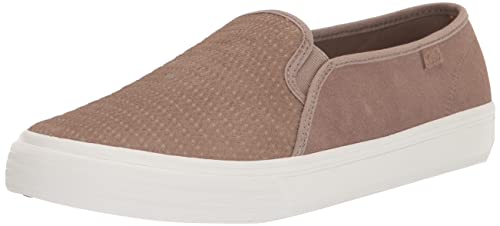 Image of Keds Womens Double Decker Canvas Slip On Sneakers Shoes Casual - Black