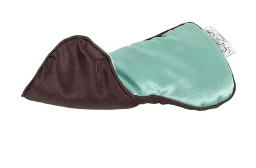 DreamTime Weighted Eye Pillow Mask, Rose Velvet, Microwave or Freeze, Washable, 9.5x4.5 in, for Sleep, Yoga, Meditation, Relaxation - Thumbnail 2