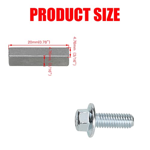 Image of GREHUA Go Kart Sprocket Hub 3 /4 inch Bore 3 /16 inch Keyway with Hardware Kit Compatible with Drift Trike Carter Mini Bike Dune Buggy Quad ATVs Rear Axle Rod Brake Drum Mounting Steel Heavy Duty Parts
