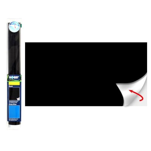 HOBBY Aquaristik Black/Deep Blue I 60 cm x 30 cm I Fotorückwand für Aquarien I selbstklebende Hintergrundfolie I schmutzabweisend und wasserabweisend I Aquarium Deko-Rückwandfolie