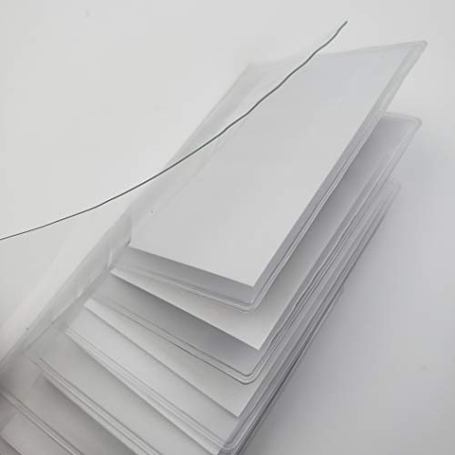 Pack Of 2 Wallet Inserts Clear Plastic Vinyl Picture And Card Holder Checkbook 6 Page #TOP2