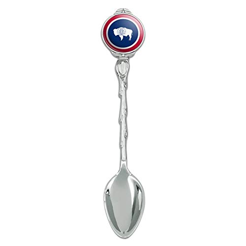 Wyoming State Flag Novelty Collectible Demitasse Tea Coffee Spoon