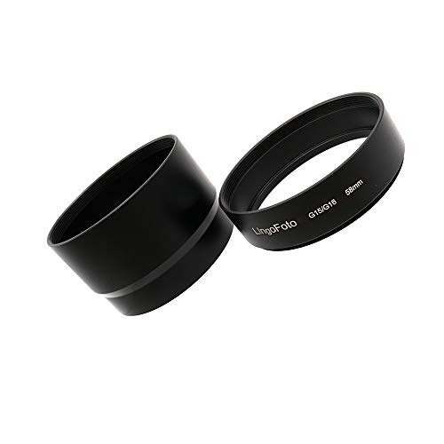 58mm Metal Lens Adapter Tube 2 Pieces Lens Filter Adapter Tube for Canon G15/G16 Digital Camera (Black) LingoFoto - Thumbnail 7