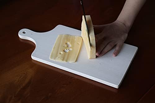 efo Paddle Wooden Chopping Board - Organic Beech Wood Chopping Board (Size 35x15.5x1.5cm) - Fine for Every Kind of Kitchen Knives - Great Alternative for Serving Tray, Cheese Board or Pizza Peel