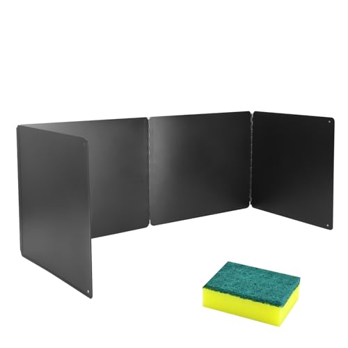 Grease Splatter Guard : Mineye Foldable Stove Splatter Guard, Stainless Steel Oil Splatter Guard, Stove Splash Guard Splatter Guard for Stove Frying Pan Splatter Guard 12.5 * 30 inch