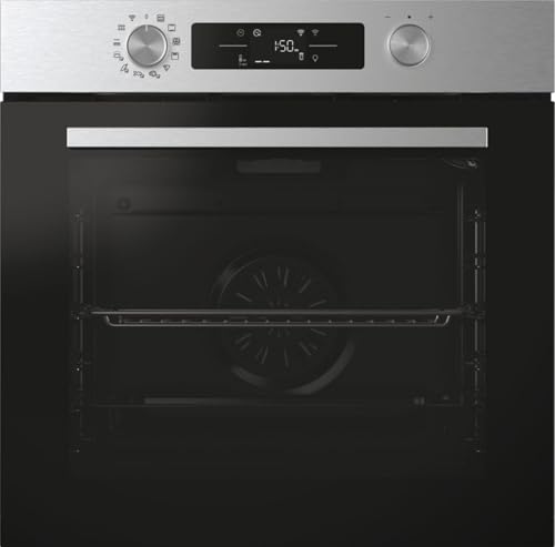 Candy CA6 N5B3EHTX Horno eléctrico, grill, horno multifunción, 78 litros, acero inoxidable, negro, clase energética A++