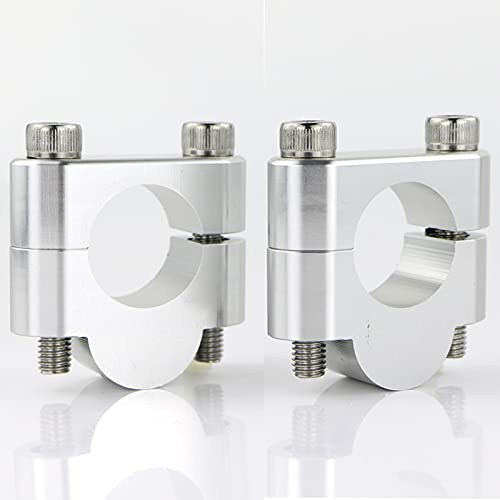 Modification accessories Compatible With Moto For Guzzi V7 2014 2015 2016 2017 2018 2019 Motorcycle CNC Aluminum 7/8" 22mm Handle Bar Handlebar Risers Mounting Clamp (Color : Silver Riser 20mm)