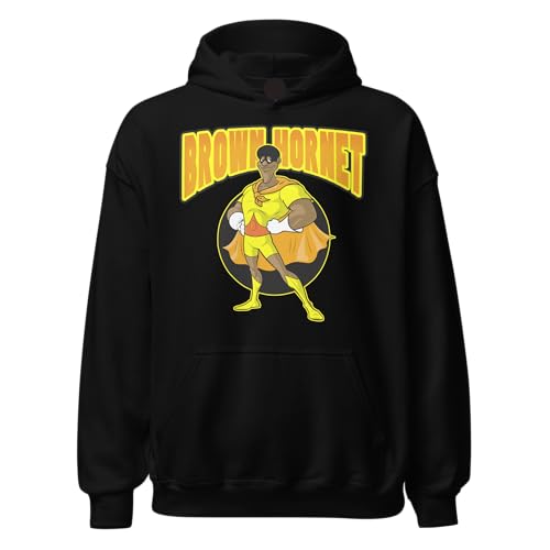 TOP KOALA TEE The Brown Hornet Hoodie Fat Albert Cartoon Hero Blended Cotton Premium Pullover Ultra Soft & Durable