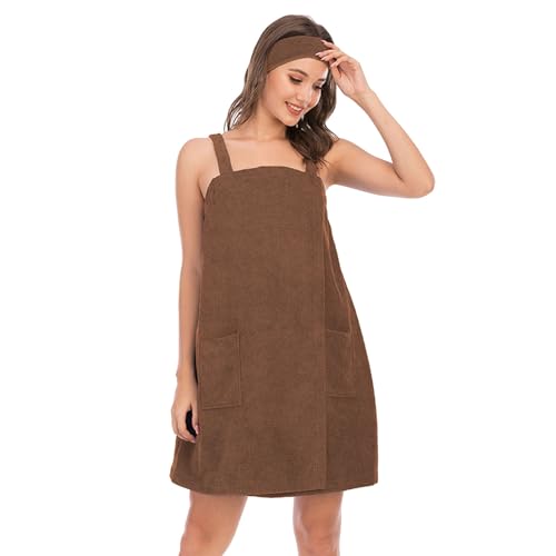 Generisch frontera 2023 verano albornoz damas baño vestido belleza salón sexy albornoz baño toalla de baño, café, XXL