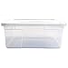 HOMZ 2-Pack Snaplock, Small Clear Plastic Storage Organizer Bins w/ Lids, 28 Quart, White - Stackable Container Boxes for Bedroom, Bathroom, Garage, and Office Organization