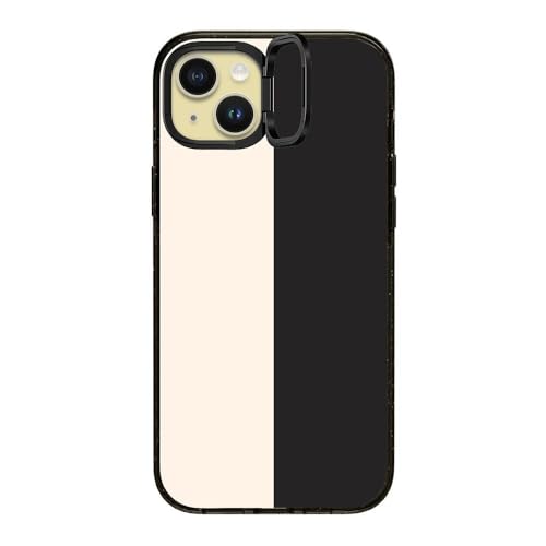 Coque iPhone 15 Plus CASETiFY noire et blanche avec anneau de support MagSafe - 2