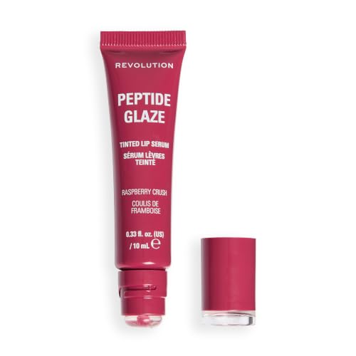 Revolution Peptide Glaze Tinted Lip Serum, Raspberry Crush