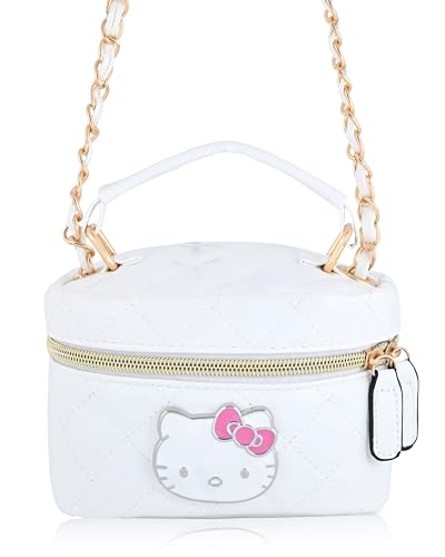 Fast Forward Sanrio Hello Kitty Cosmetic Bag for Women | Mini Hello Kitty PU Leather Crossbody Travel Toiletry Bag for Women | Make Up Travel Bag Makeup Bag2