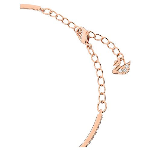 Swarovski Una Bangle Bracelet with Clear Crystals and Matching Pavé on a Rose-Gold Tone Finished Setting3