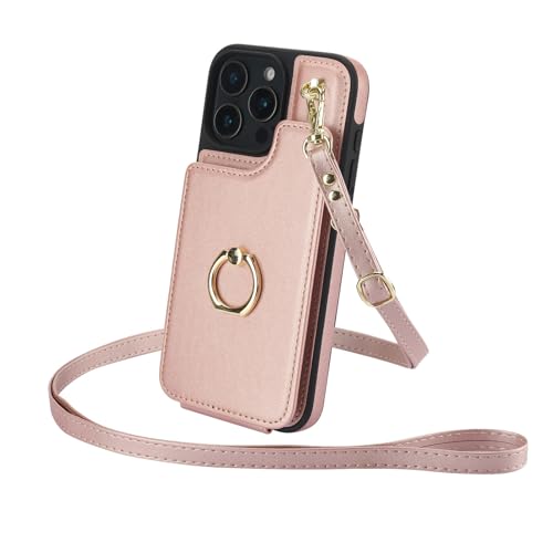 Étui sangle cuir iPhone 11 Pro portefeuille mains libres pour sorties