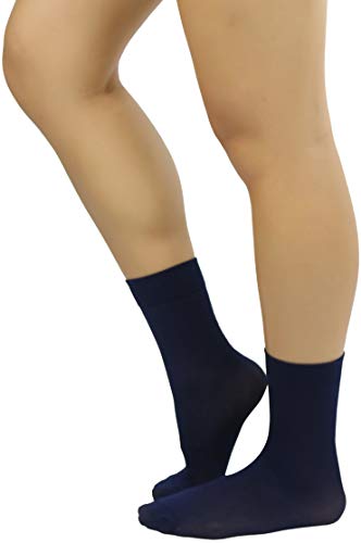 Image of ToBeInStyle Womens Pack of 6 Trouser Solid Print Anklet Socks