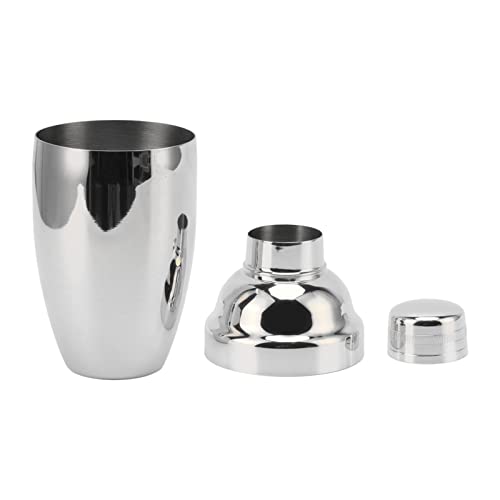Shaker à cocktail professionnel en acier inoxydable 304 argenté