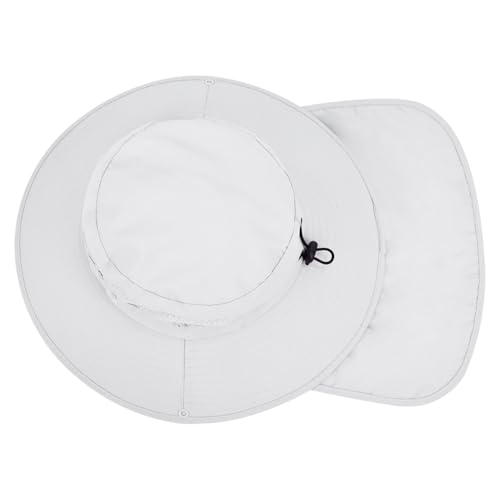 Image of Sun Hats for Men Women, UPF50+ Protection Safari Hat,Wide Brim Fishing Hat with Neck Flap,Bucket Hats for Beach Hiking