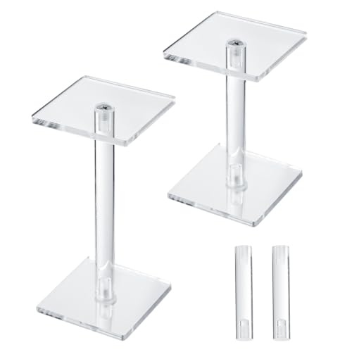BOXOB 2pcs Élévateurs de Combat Miniatures Volantes 3D, Élévateurs Combat Réglables Modèle Vol Hauteur d'ascenseur Plate-Forme Surélevée Multicouche...