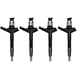 IMELBUFF 295050-1050 16600-5X30A 166005X30A Diesel Fuel Injector 4-Pack for Nissan YD25 YD25DDTi 2.5L Engine NP300 Pickup Pathfinder Navara Di dCi D22 D40 Euro 5