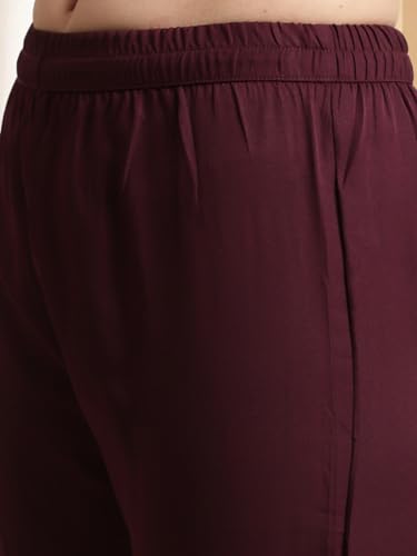Ensemble short et pantalon crêpe imprimé contre la chaleur