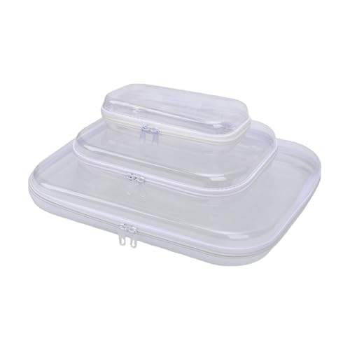 Bolsas de almacenamiento transparentes de carcasa dura compacta 6