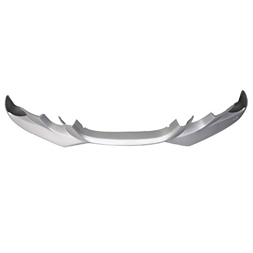 Front Bumper Lip Compatible with 2005-2008 BMW E90 3-Series 4 Door, AC Style PU Painted Titanium Silver Metallic(Color Code # 354) Front Lip Spoiler Splitter by IKON MOTORSPORTS, 2006 2007