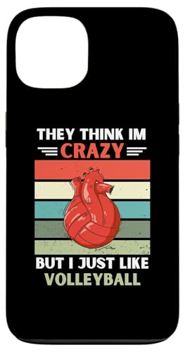 ���B���e�[�W They Think Im Crazy But I Just Like �o���[�{�[�����D�� �X�}�z�P�[�X iPhone 13 �p