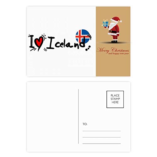 Lot de 20 cartes postales I Love Island motif cœur pour collectionneur et correspondance